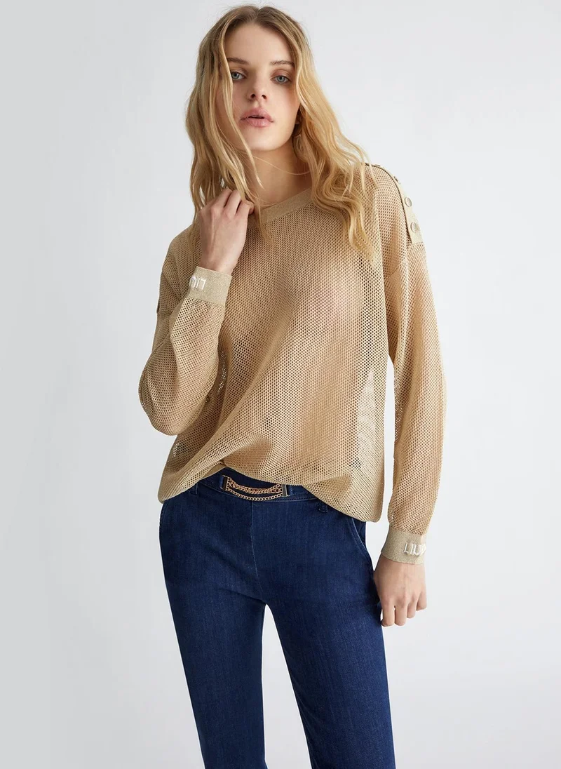 ليو جو سترة من اللوركس مزودة بأزرار