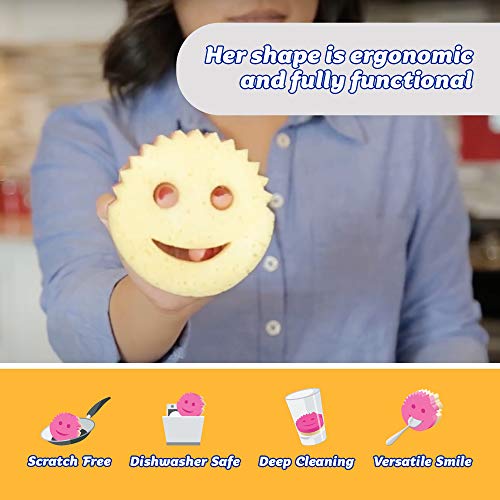 Scrub Daddy Scrub Mommy - Scratch-Free Multipurpose Dish Sponge - BPA Free & Made with Polymer Foam - Stain & Odor Resistant Kitchen Sponge (1 Count) - Image 3