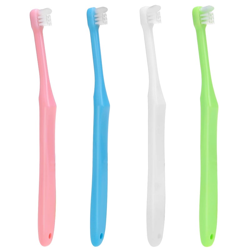 Ceonam 4 Pack End Tuft Toothbrush, Small Head Single Tuft Orthodontic Toothbrush for Wisdom Teeth, Soft Trim Compact Interdental Brush - Image 1
