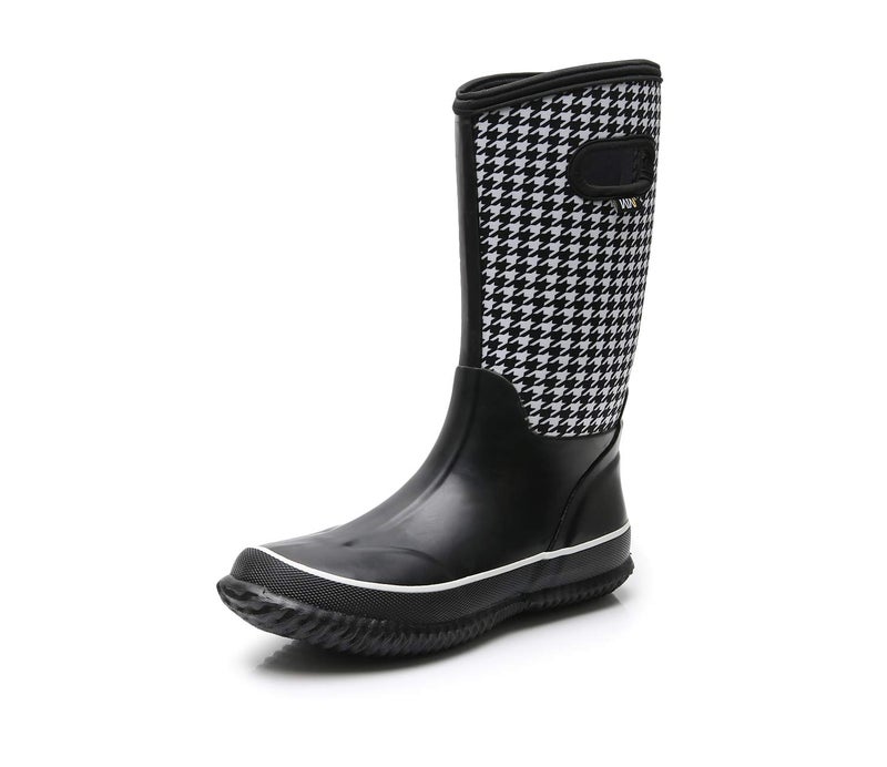 WTW Mid Calf Rain Boots for Women - Waterproof Insulated Neoprene Mud Boots Outdoor Hunting Garden Boots - Image 1