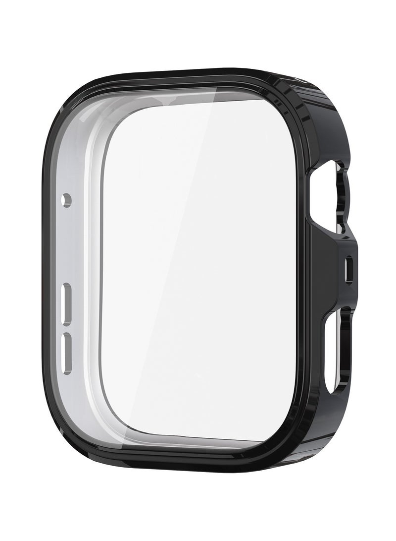 BOSART 3 PCS Soft TPU Screen Protector Cover Case for HUAWEI Watch Fit 4 Pro Black,Clear and Blue - Image 4