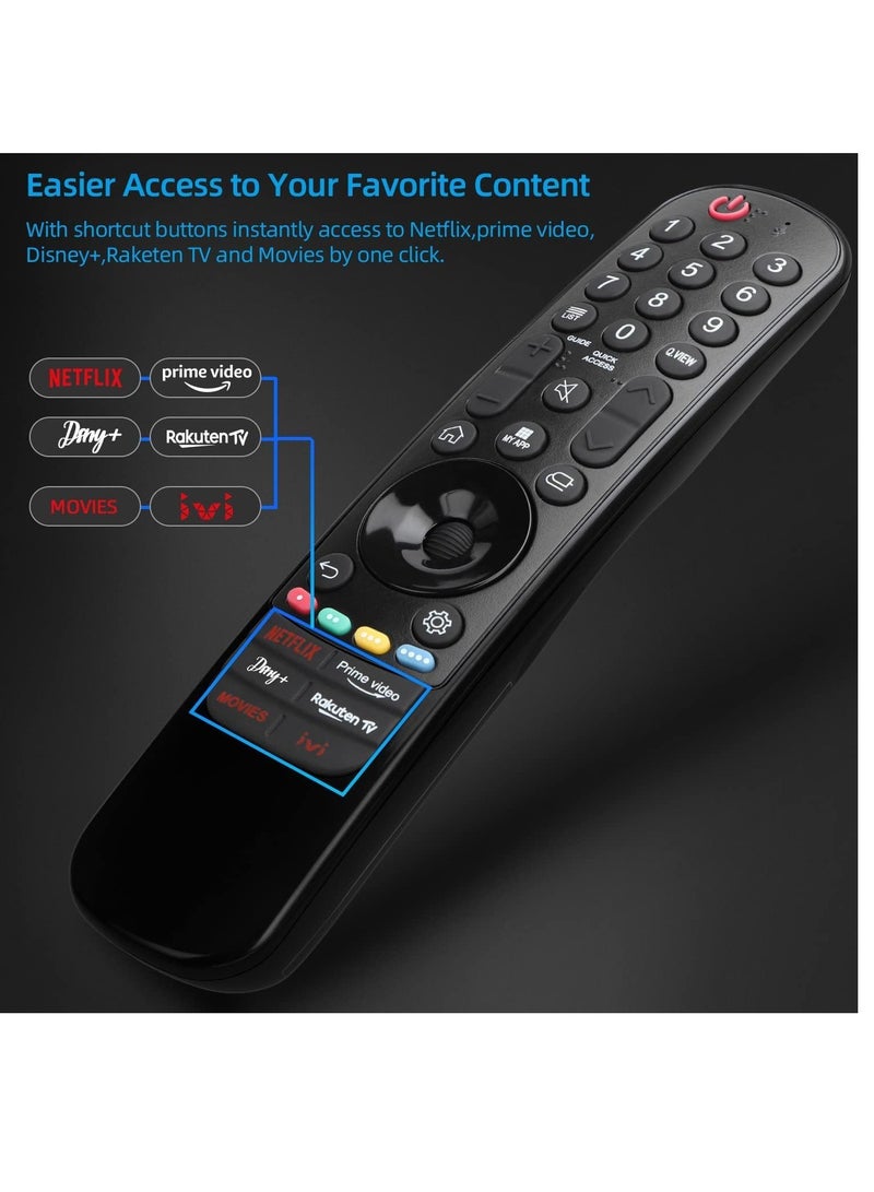 ELTRAZONE Universal for LG Magic Remote Control, Replacement for LG LED OLED LCD 4K UHD Smart TV, with Buttons for Netflix, Prime Video, Disney Plus, LG-Channels Button - Image 3