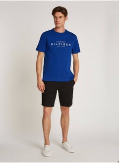 TOMMY HILFIGER Men's Big Hilfiger T-shirt - Cotton, Blue  - Image 2