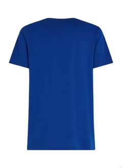 TOMMY HILFIGER Men's Big Hilfiger T-shirt - Cotton, Blue  - Image 5