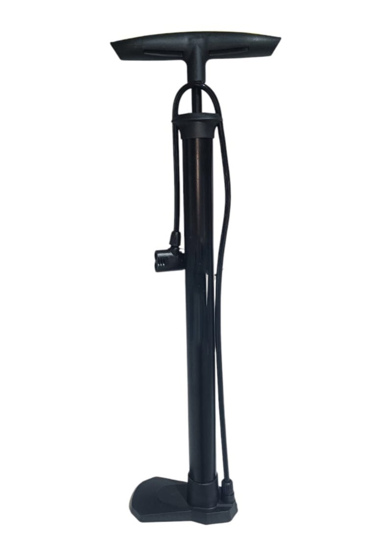Generic Bike Pump 60 cm Foot Pump for Car Tyres, Road Mountain Bikes & Balls  - Image 1
