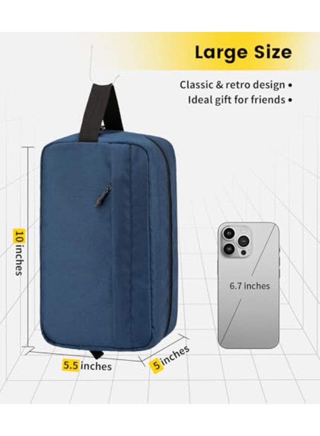 Vorspack Travel Toiletry Bag for Men Hanging Toiletries Bag Water Resistant Travel Bag for Toiletries Accessories Navy Blue - Image 4