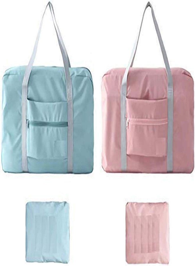 ADICTUM Foldable Travel Duffel Bag Luggage Sports Gym Water Resistant Nylon - Multicolor - Image 2