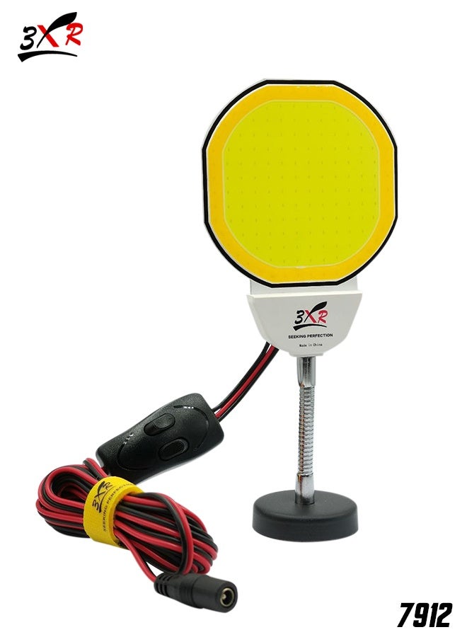 3XR COB LED Emergency Camping Lantern with Flexible Gooseneck Stand, 5 Meter Wire with Switch, Portable Work Light for Camping, Outdoor, Repair, Power Outage, Garage, Workshop - 7912 - Image 1