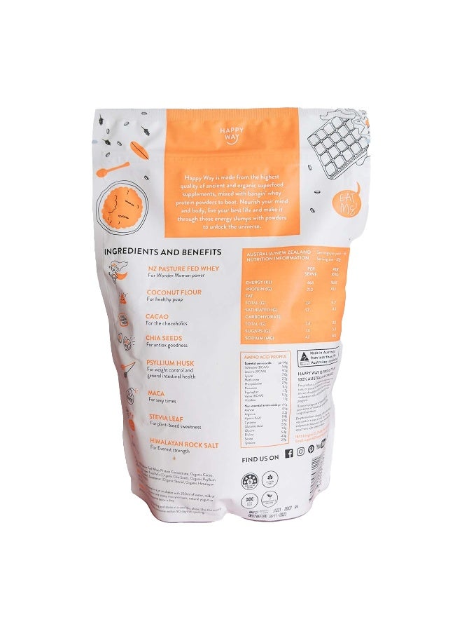 HappyWay Whey Chocolate Protein Powder 500G - Image 2