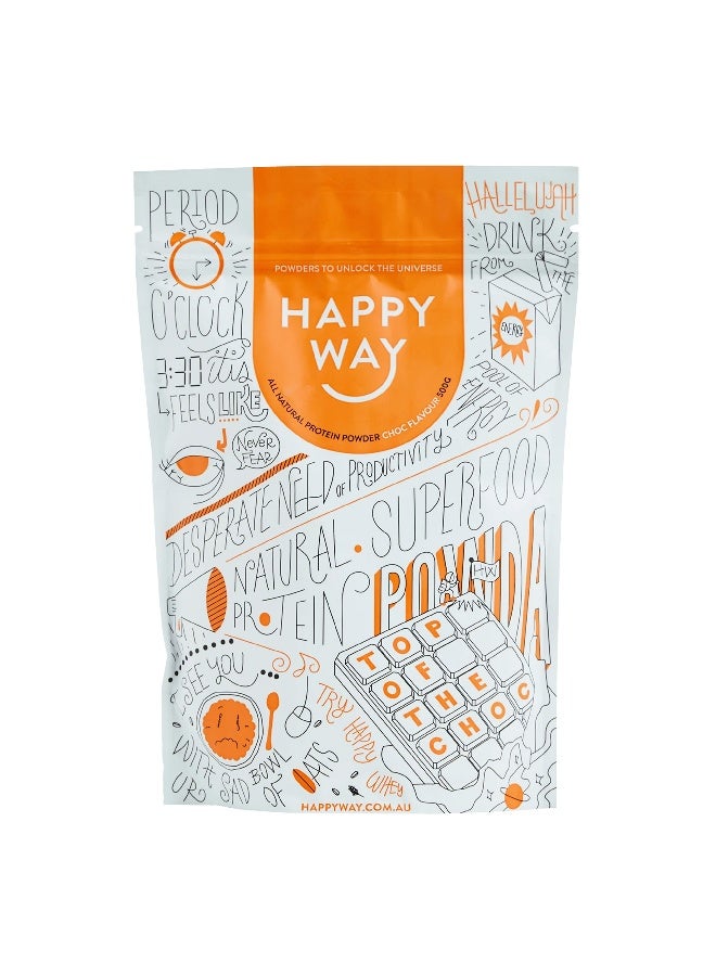 HappyWay Whey Chocolate Protein Powder 500G - Image 1