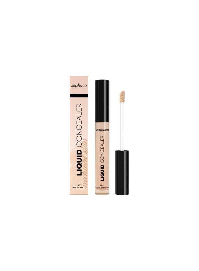 zephoco Natural Liquid Concealer - Lightweight, Seamless Coverage For Daily Makeup And Base Prep - Image 1