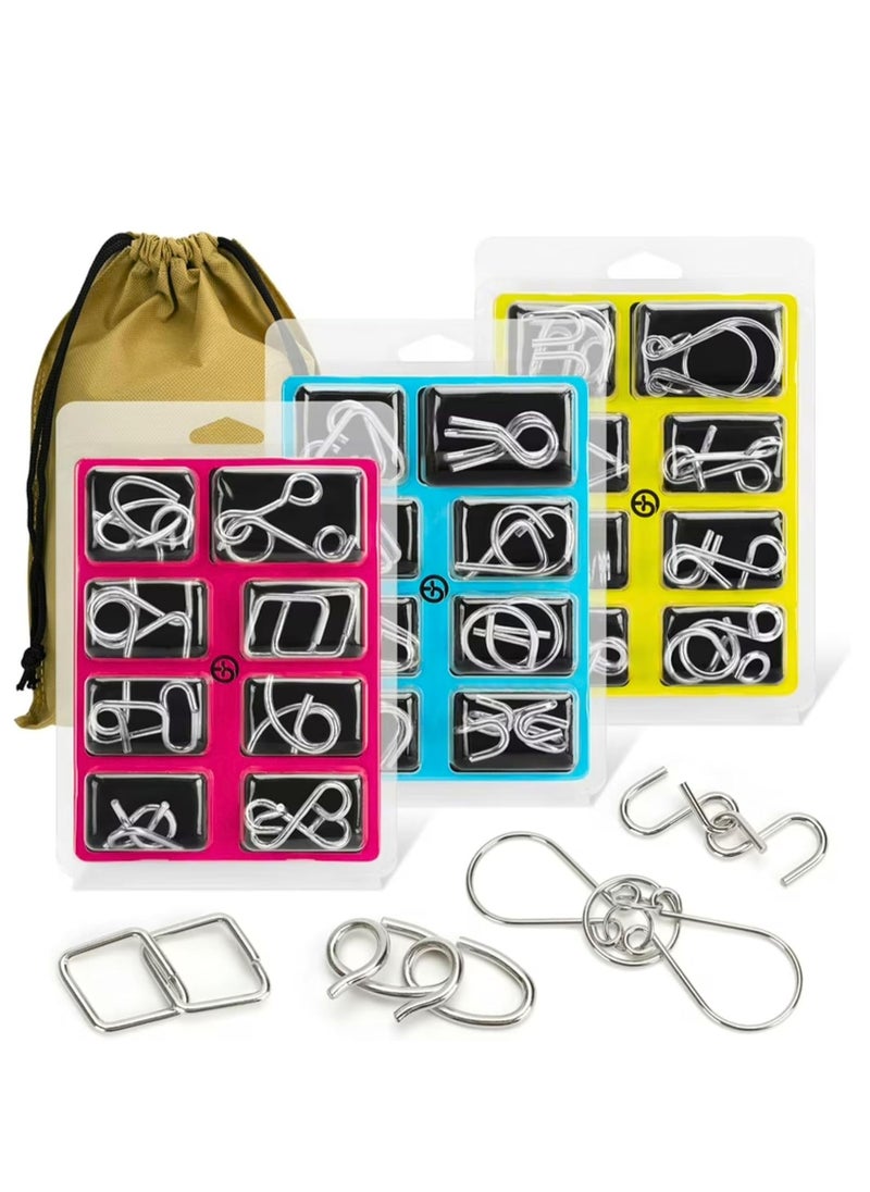 MAGIC VAULT Brain Puzzle IQ Toys for Kids Age 4-12, Metal Wire Puzzles, Brain Teasers for 5-7 Year Olds, Mind Game IQ Test Toy, Magic Trick Puzzle for 8-11 Year Old Boys & Girls, Educational Toys  - Image 1