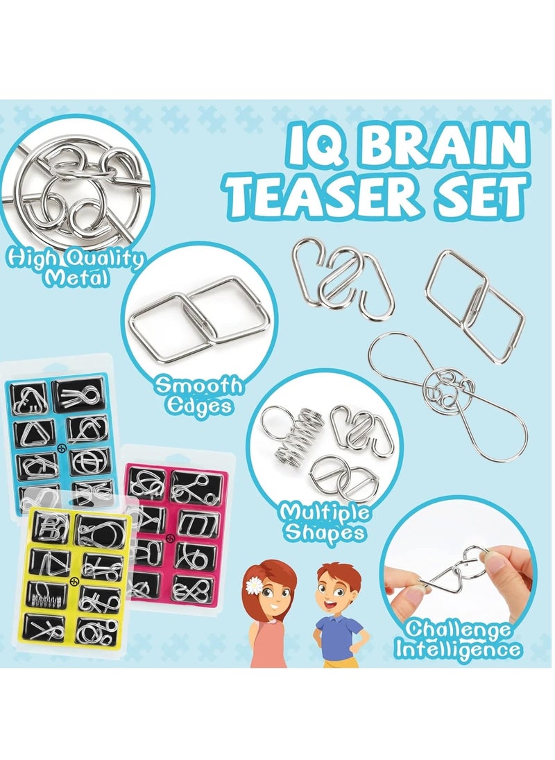 MAGIC VAULT Brain Puzzle IQ Toys for Kids Age 4-12, Metal Wire Puzzles, Brain Teasers for 5-7 Year Olds, Mind Game IQ Test Toy, Magic Trick Puzzle for 8-11 Year Old Boys & Girls, Educational Toys  - Image 3
