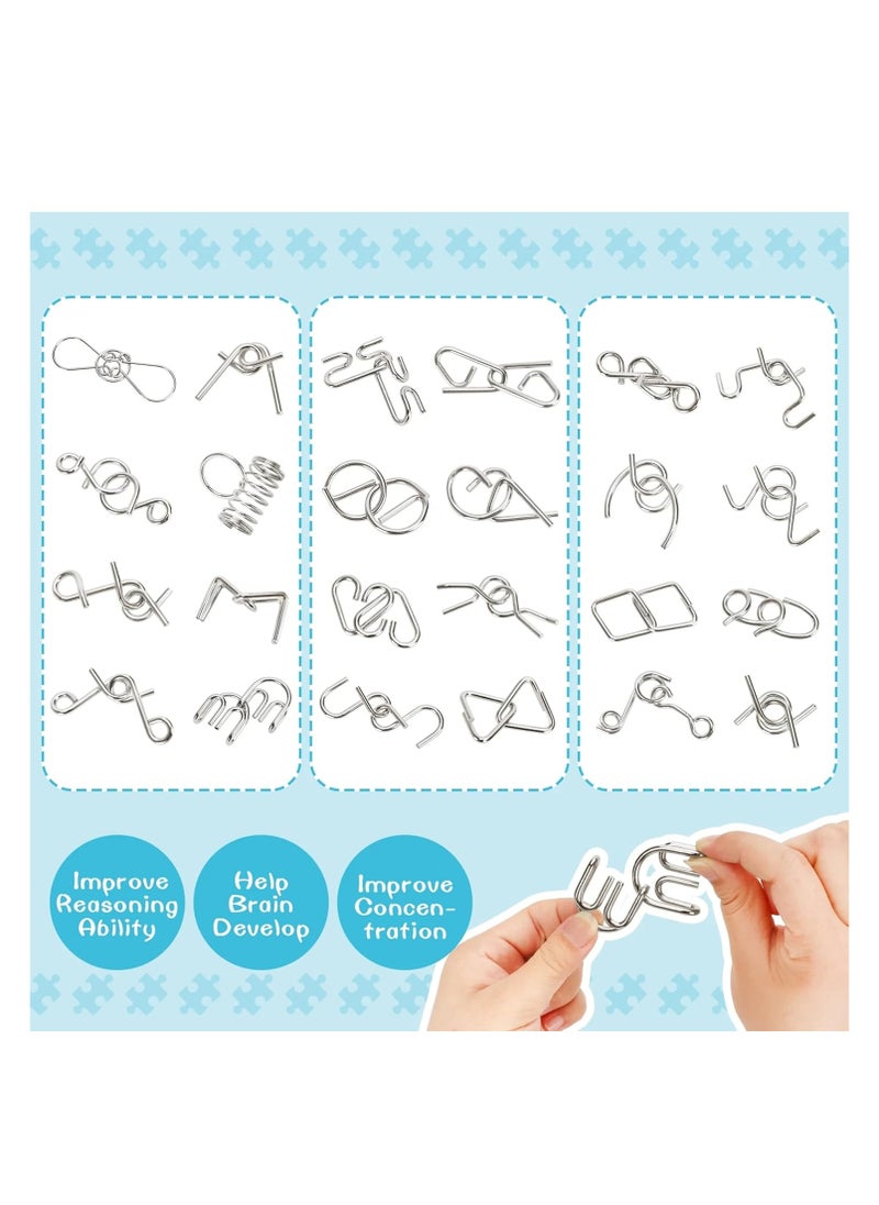 MAGIC VAULT Brain Puzzle IQ Toys for Kids Age 4-12, Metal Wire Puzzles, Brain Teasers for 5-7 Year Olds, Mind Game IQ Test Toy, Magic Trick Puzzle for 8-11 Year Old Boys & Girls, Educational Toys  - Image 4