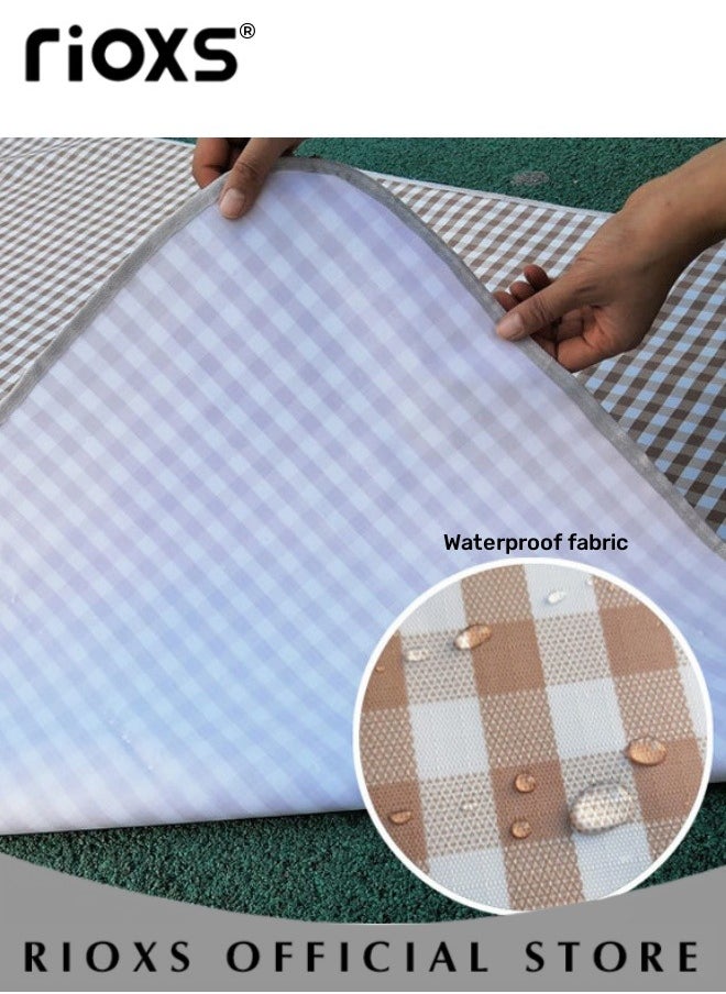 Picnic Blanket,Outdoor Foldable Blankets,Waterproof Beach Picnic Blanket,Portable Picnic Mat With Disposable Picnic Mats,For Camping Family Park Garden-Brown 200X200cm; 3-4 Person - pzsku/Z1EF39BD9F26FE81EE09BZ/45/_/1697544168/e512d076-b553-4bb5-9e57-b903543d893c