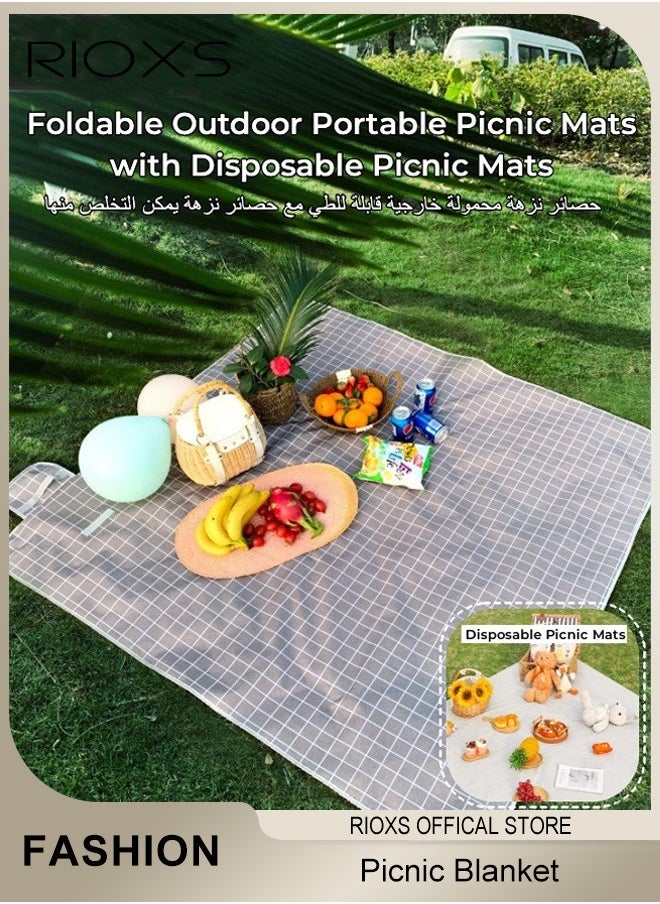 Picnic Blanket,Outdoor Foldable Blankets,Waterproof Beach Picnic Blanket,Portable Picnic Mat With Disposable Picnic Mats,For Camping Family Park Garden-Brown 200X200cm; 3-4 Person - pzsku/Z1EF39BD9F26FE81EE09BZ/45/_/1732181410/1c57af98-043c-49d9-b695-4489866e50a2