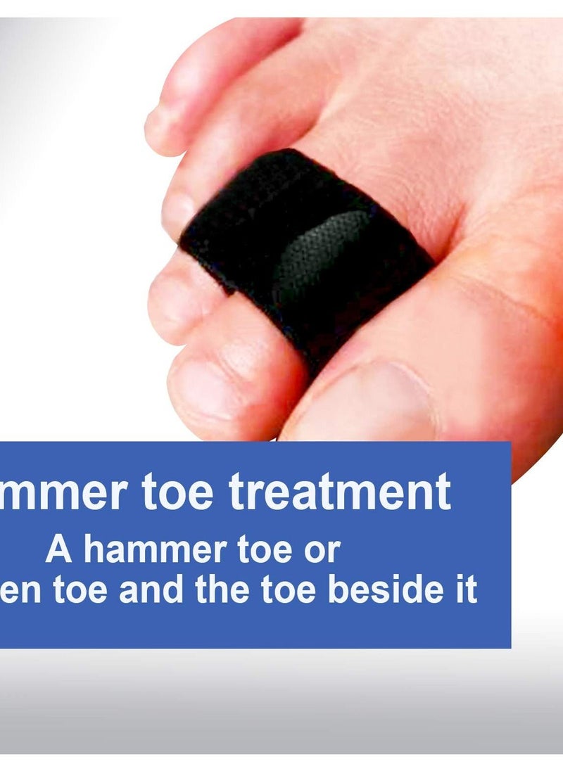 Generic - 2 Pieces Broken Toe Wraps Toe Splint Hammer Toe Straightener - Image 1