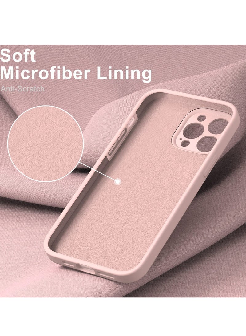 iPhone 14 Pro Max Case with Screen Protector,Enhance Camera Protection,Soft Flexible Silicone Gel Rubber Cover,Slim Fit Shockproof Protective Phone Case for iPhone 14 Pro Max 6.7" Baby Pink - Image 4