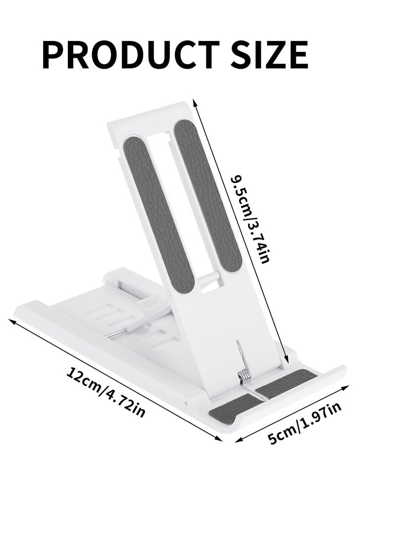oldable Mini Cell Phone Stand, Adjustable Mobile Phone Holder for Desk Multi Angle Tablet Stand