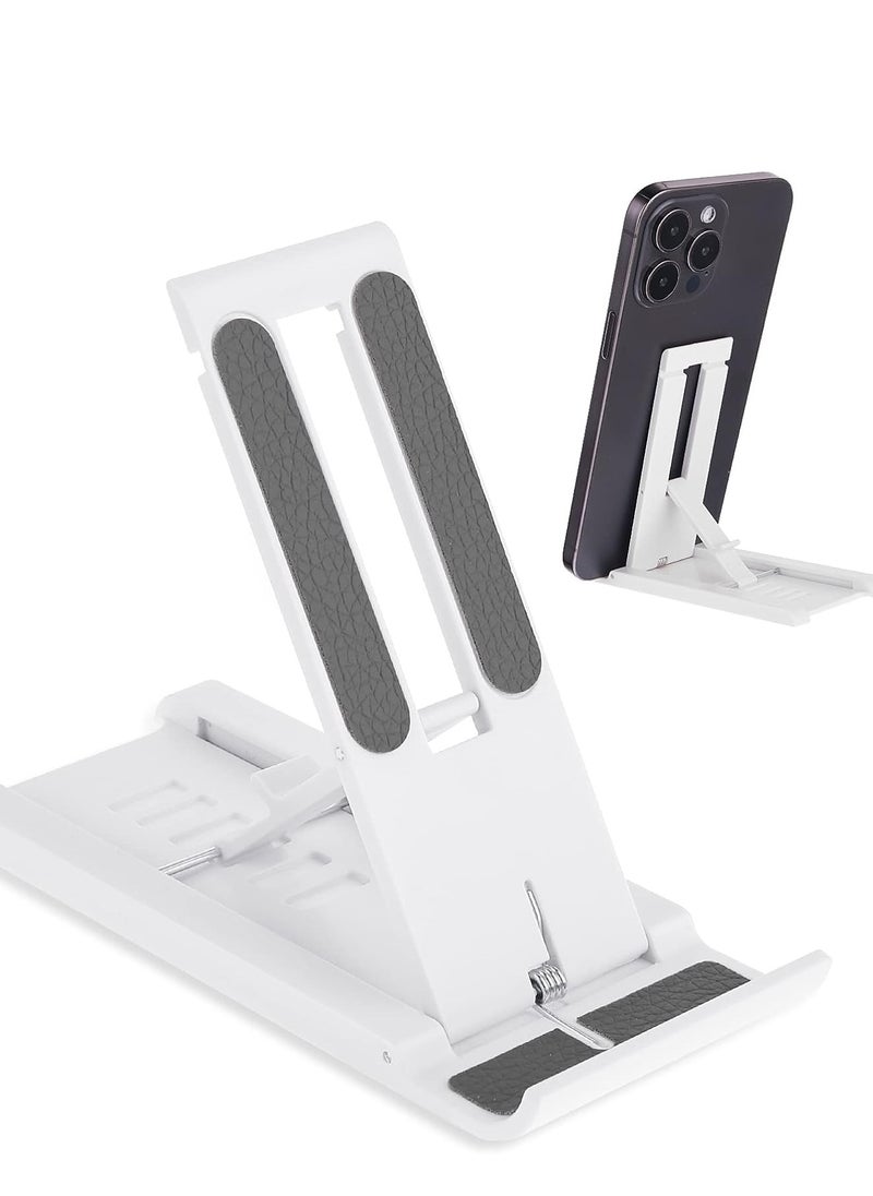 oldable Mini Cell Phone Stand, Adjustable Mobile Phone Holder for Desk Multi Angle Tablet Stand