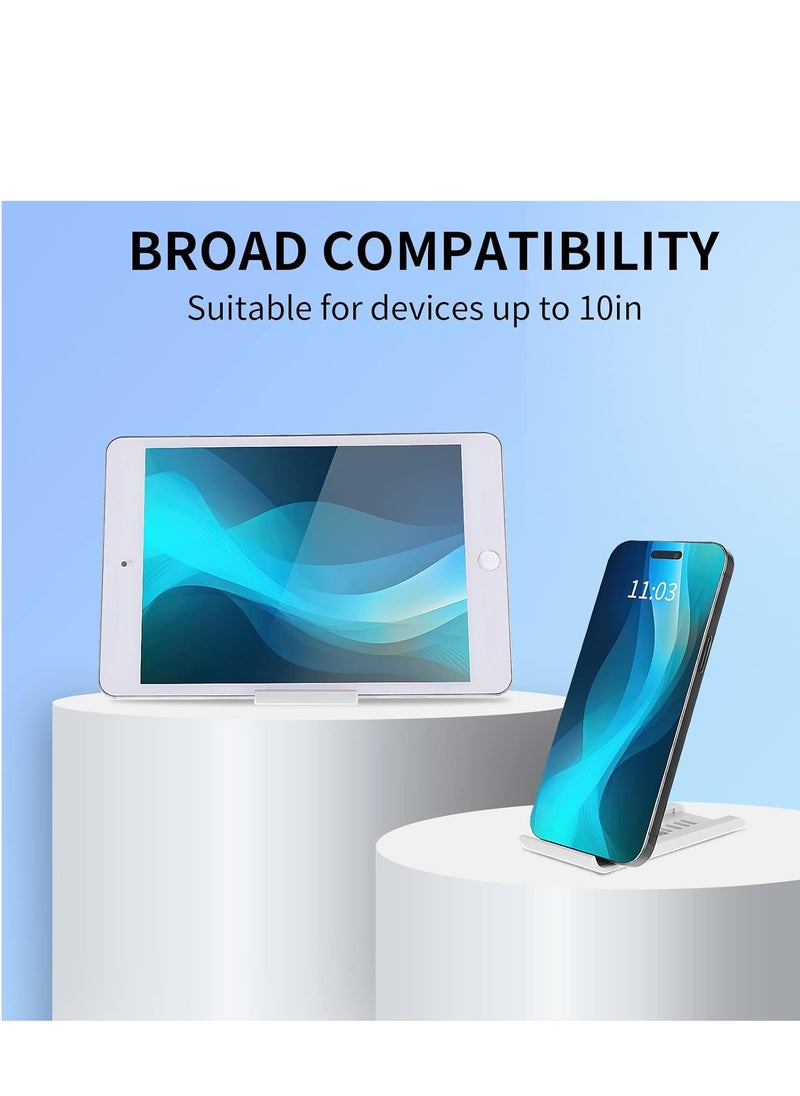 oldable Mini Cell Phone Stand, Adjustable Mobile Phone Holder for Desk Multi Angle Tablet Stand