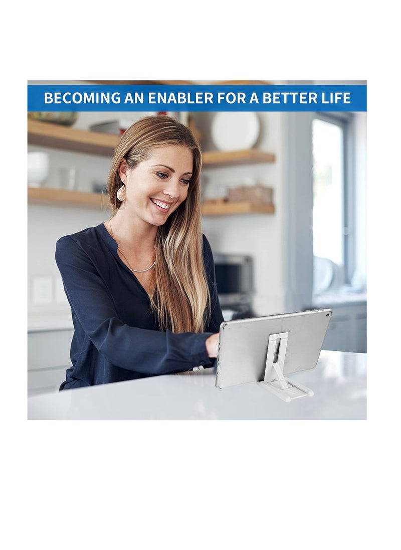 oldable Mini Cell Phone Stand, Adjustable Mobile Phone Holder for Desk Multi Angle Tablet Stand