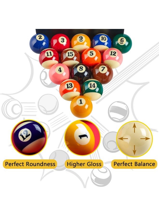 Billmart Premium Billiard Balls Pool Table Accessories 2-1/4" Regulation Size 16 Pool Balls Billiard Set - Image 4