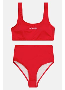 Ellesse Women 2 Pieces Bikini Top And Bottom Swimwear Set, Red  - Image 1