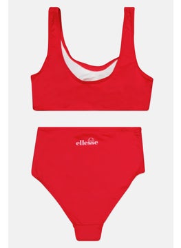 Ellesse Women 2 Pieces Bikini Top And Bottom Swimwear Set, Red  - Image 2