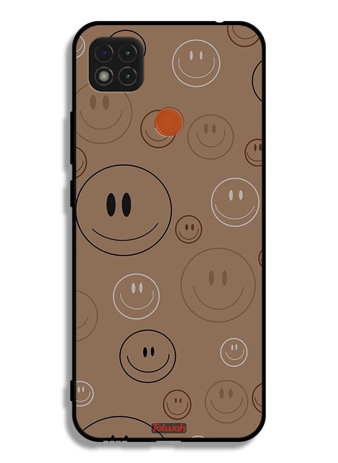 Tolwak Xiaomi Redmi 9C Protective Case Cover Smiley Faces Pattern  - Image 2