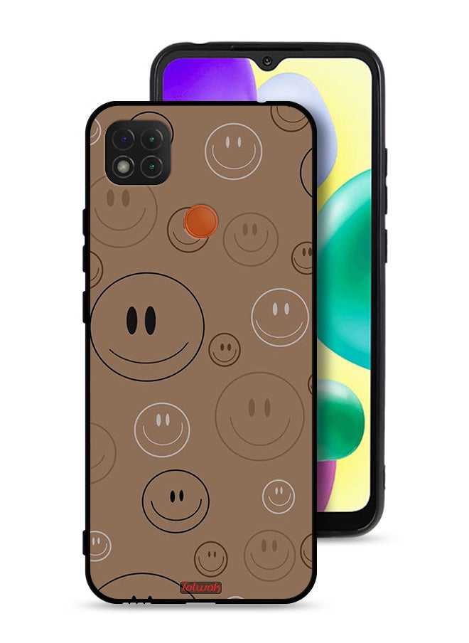 Tolwak Xiaomi Redmi 9C Protective Case Cover Smiley Faces Pattern  - Image 1