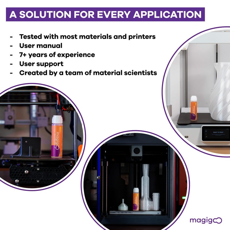Magigoo - MPC2018 3D Printer Adhesive Glue for Polycarbonate Filament - Long-Lasting and Reduces Warping on Flex Plate, Glass, PEI, Buildtak, Kapton - 3D Printing Accessories, Tools or Supplies (50ml) - Image 5