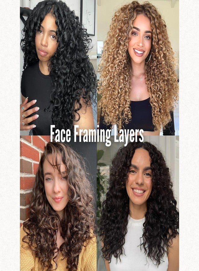 Vigorous Curly Clip In Hair Extensions,4PCS 16 inch Thick Curly Hair Extensions Lace Weft Clip Ins Invisible Natural Synthetic Hairpieces for Women,Chocolate Brown with Highlights - Image 5
