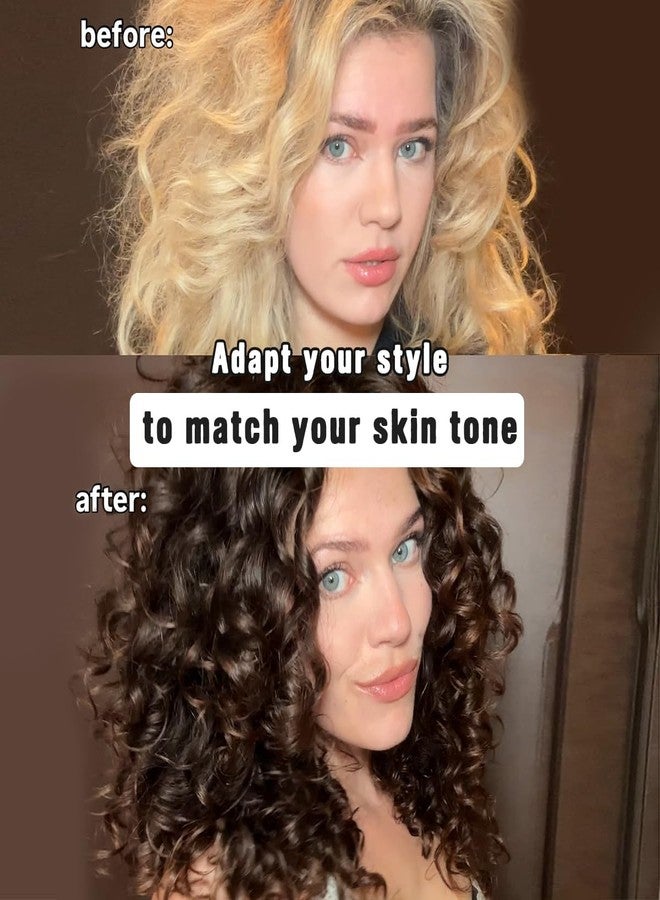 Vigorous Curly Clip In Hair Extensions,4PCS 16 inch Thick Curly Hair Extensions Lace Weft Clip Ins Invisible Natural Synthetic Hairpieces for Women,Chocolate Brown with Highlights - Image 4