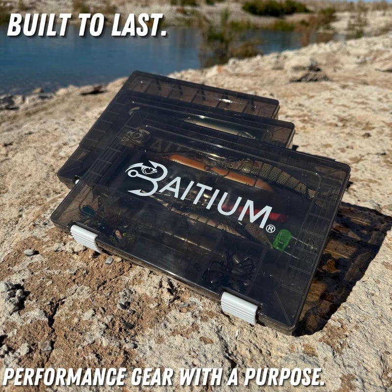 Baitium Fishing Tackle Box Organizer, Tackle Boxes With Dividers, Fishing Box, Tacklebox for Fishing, 3600 Tackle Tray or 3700, Lure Organizer, Plastic Storage- 3700 (2 Pack) - Image 5