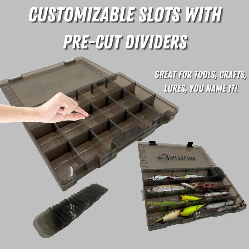 Baitium Fishing Tackle Box Organizer, Tackle Boxes With Dividers, Fishing Box, Tacklebox for Fishing, 3600 Tackle Tray or 3700, Lure Organizer, Plastic Storage- 3700 (2 Pack) - Image 4