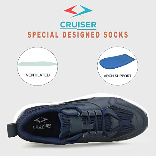 Cruiser Men's Dexter Blue Chunky Sneakers_9 UK (2515-8) - Image 3