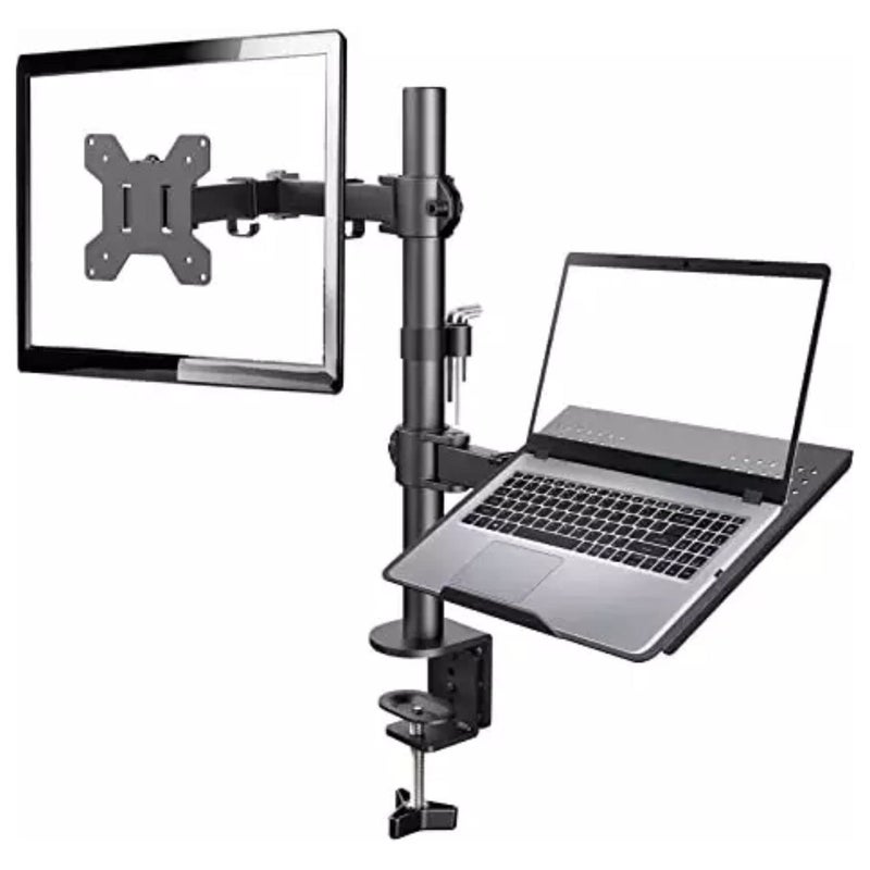 Dual Monitor Arm Stand Adjustable Mount Laptop Stand Desk Mount