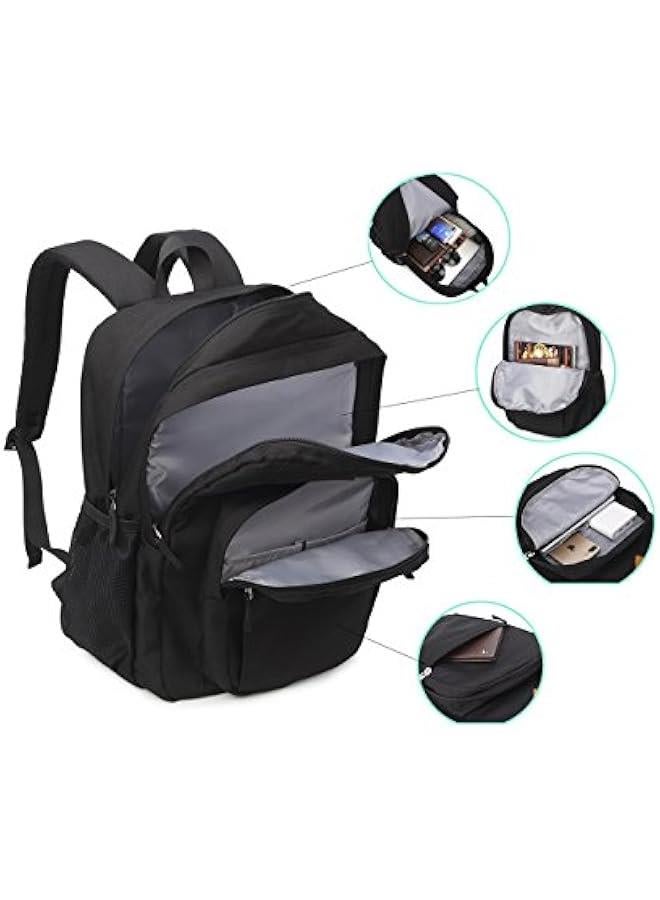 Classical Basic Travel Backpack For School Water Resistant Bookbag - Image 5