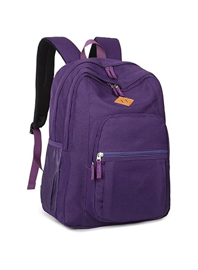 Classical Basic Travel Backpack For School Water Resistant Bookbag - Image 3