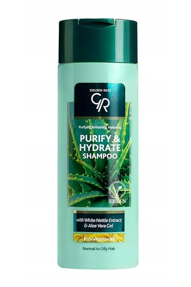 GOLDEN ROSE PURIFY & HYDRATE SHMPOO With White Nettle Extract & Aloe Vera Gel