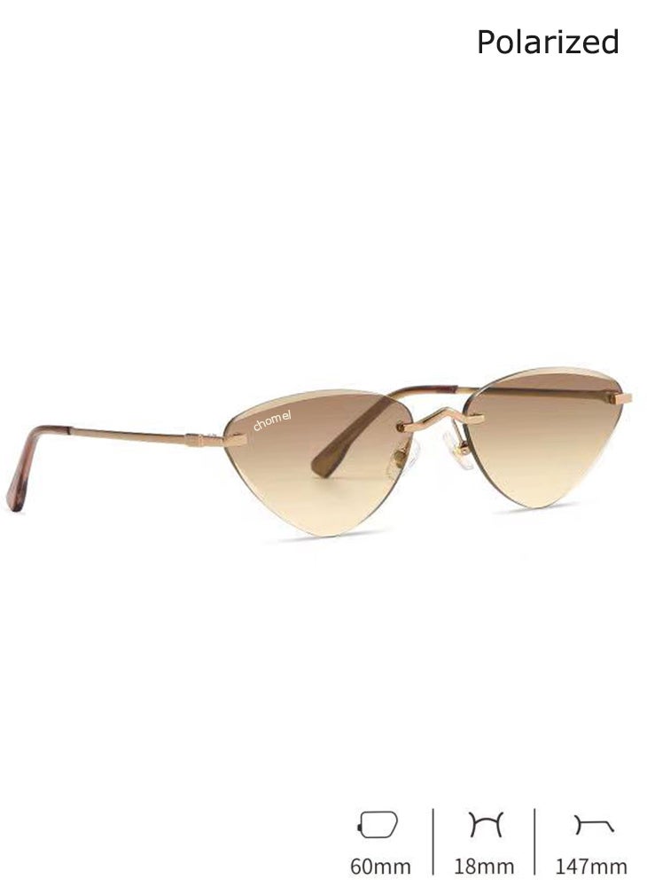 تشوميل نظارات شمسية نسائية أنيقة عالية الدقة بعدسات من النايلون مضادة للأشعة فوق البنفسجية والضوء الأزرق - Image 4