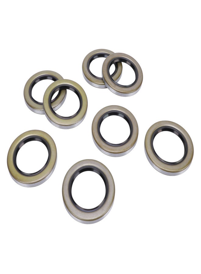 8PCS Trailer Hub Wheel Grease Seals 2.25in ID 3.376in OD Double Lip Grease Seals for Dexter Texcom RV Trailer - Image 4