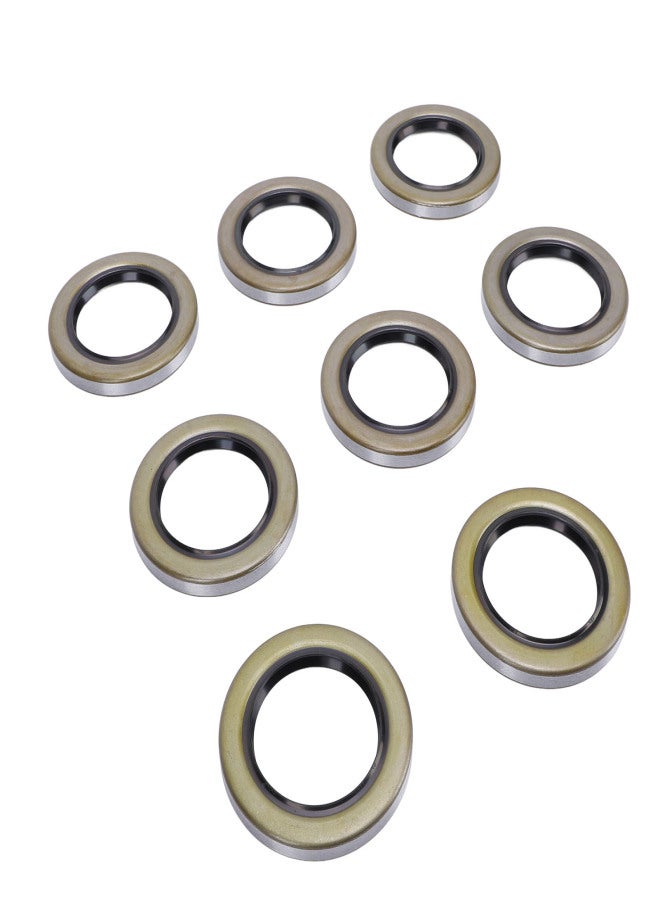 8PCS Trailer Hub Wheel Grease Seals 2.25in ID 3.376in OD Double Lip Grease Seals for Dexter Texcom RV Trailer - Image 3