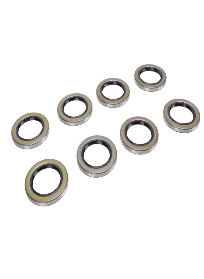 8PCS Trailer Hub Wheel Grease Seals 2.25in ID 3.376in OD Double Lip Grease Seals for Dexter Texcom RV Trailer - Image 5