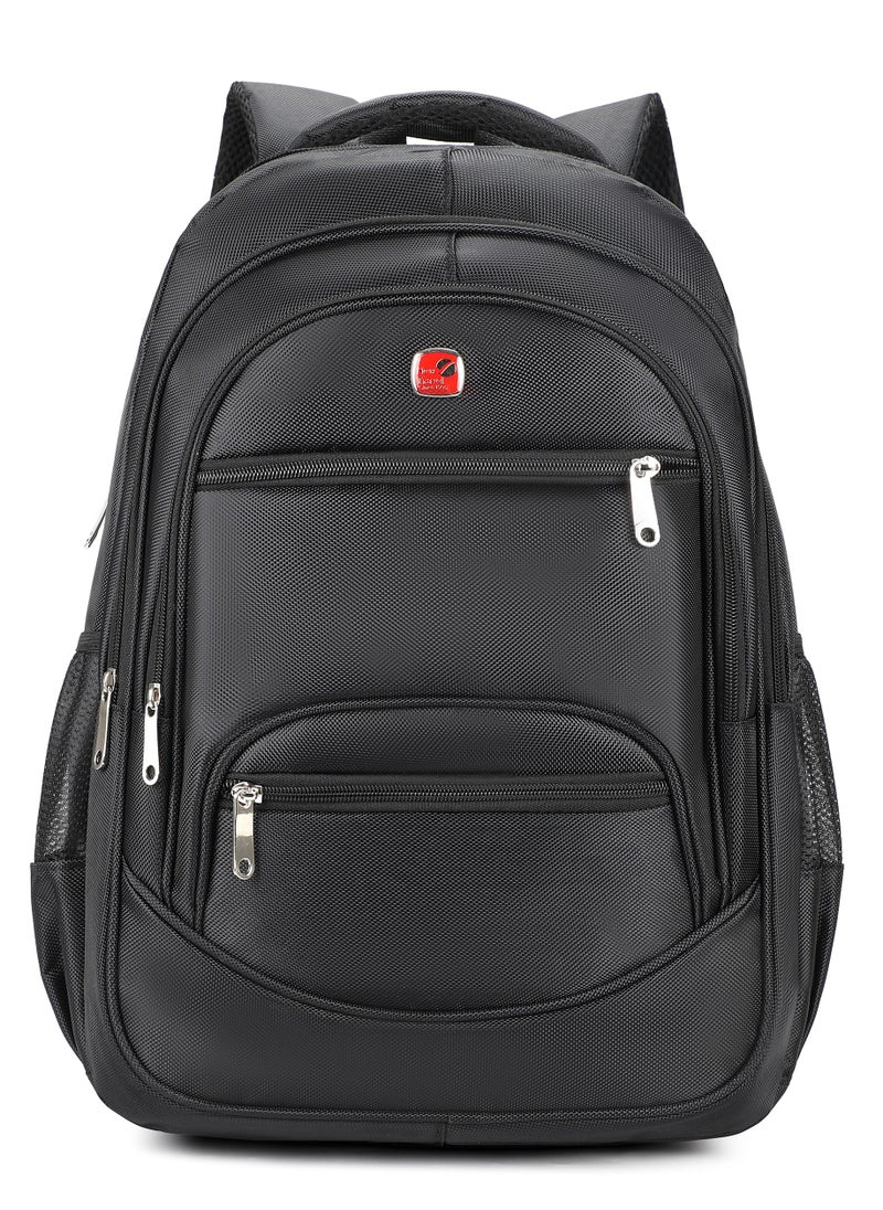 NEW TRAVEL New Travel School Backpack Fabric color 18 inch Black  - Image 1