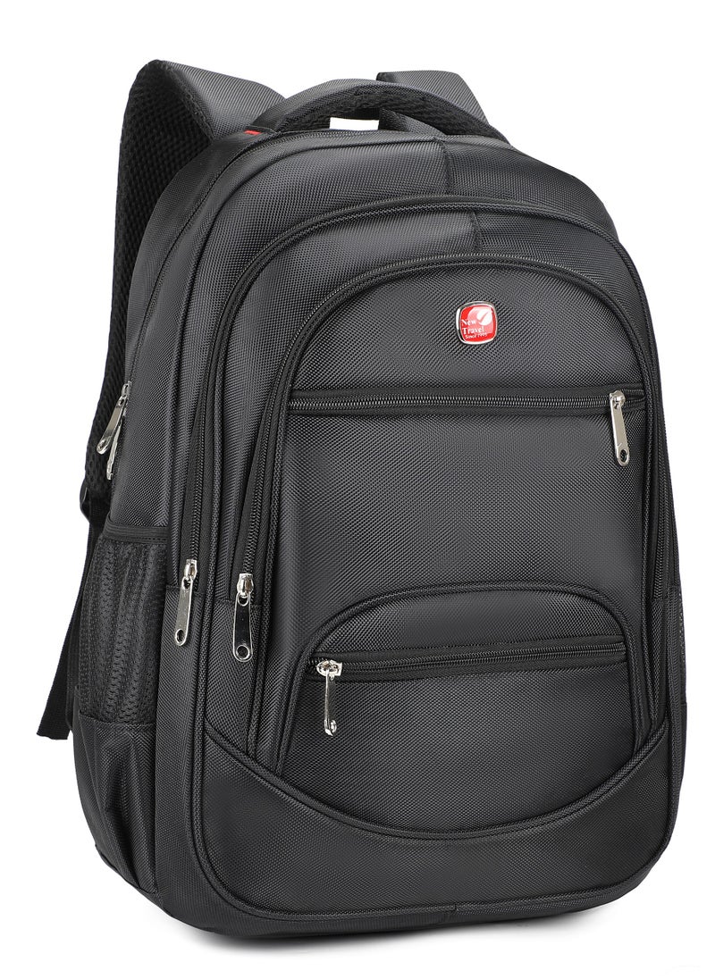 NEW TRAVEL New Travel School Backpack Fabric color 18 inch Black  - Image 2