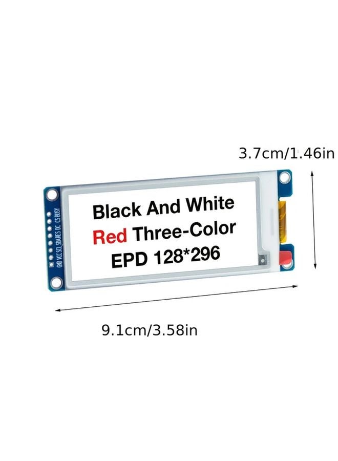 1 قطعة وحدة عرض EPD مقاس 2.9 بوصة بدقة 128x296 واجهة SPI مشغل SSD1680 باللون الأسود - Image 3