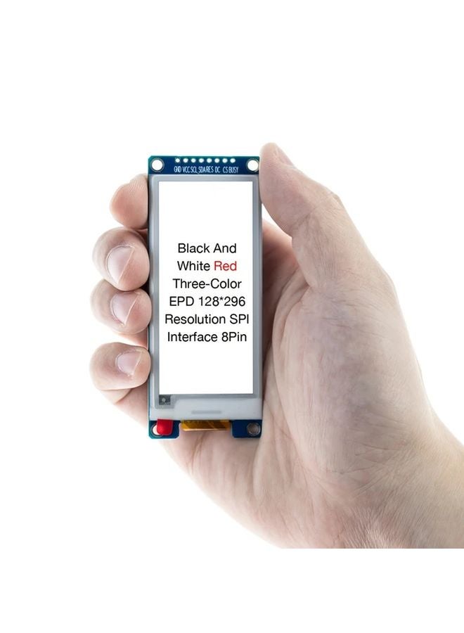 1 قطعة وحدة عرض EPD مقاس 2.9 بوصة بدقة 128x296 واجهة SPI مشغل SSD1680 باللون الأسود - Image 5