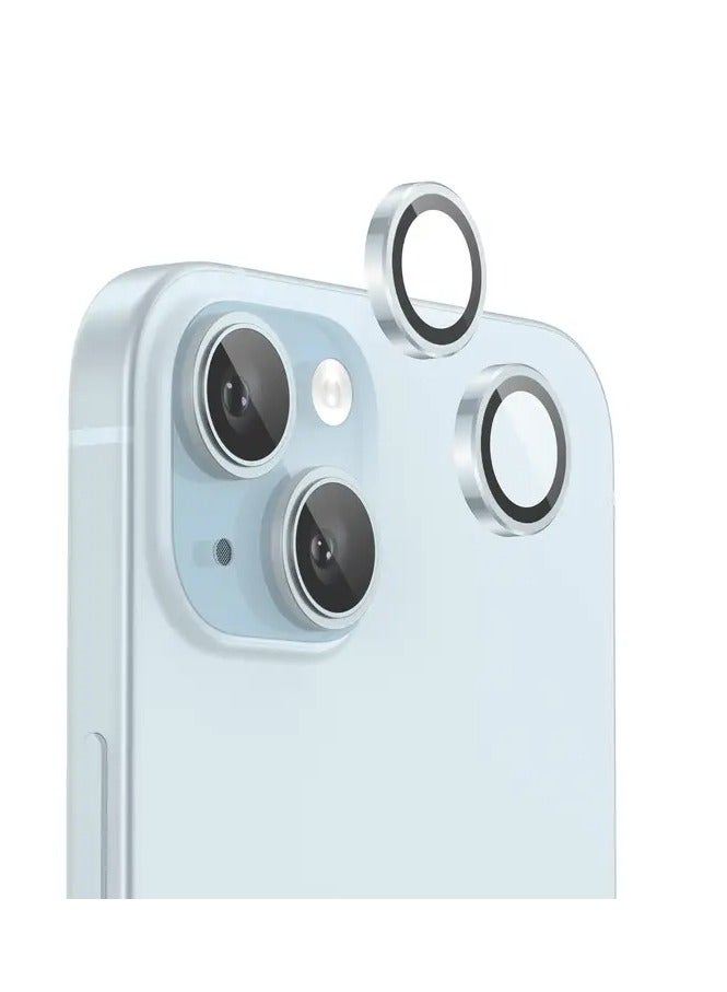 هيكسابيكس واقيات عدسة الكاميرا للايفون 15 بلس ازرق - Image 1